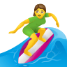 🏄‍♀️ Woman Surfing Emoji on Icons8