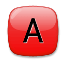 🅰️ A Button (Blood Type) Emoji on LG Phones