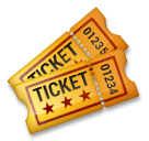 Admission Tickets Emoji on LG Phones