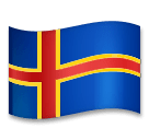 Flagge der Åland-Inseln on LG
