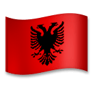 Drapeau de l’Albanie Émoji LG