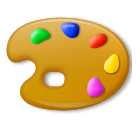 Paleta de pintor Emoji LG