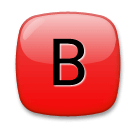 B Button (Blood Type) Emoji on LG Phones
