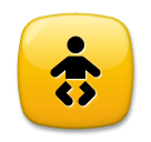 Simbolo con immagine di bambino Emoji LG