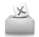 🗳️ Wahlurne mit Wahlzettel Emoji auf LG