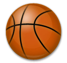 Баскетбольный мяч Эмодзи на телефонах LG