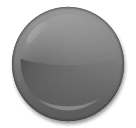 ⚫ Círculo negro Emoji en LG