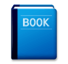 📘 Libro di testo azzurro Emoji su LG