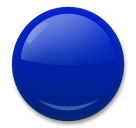 🔵 Cercle bleu Émoji sur LG