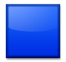 🟦 Quadrato blu Emoji su LG