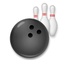 Bola de bowling e pinos Emoji LG