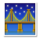 🌉 Ночной мост Эмодзи на телефонах LG