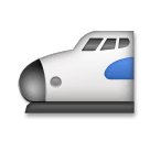 🚅 Скоростной поезд с закругленной носовой частью Эмодзи на телефонах LG