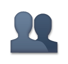 Busts in Silhouette Emoji on LG Phones