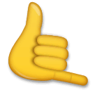 🤙 Señal de “llámame” con la mano Emoji en LG