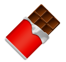 Плитка шоколада Эмодзи на телефонах LG