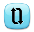 Clockwise Vertical Arrows Emoji on LG Phones
