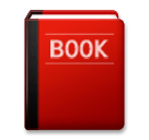 Livro escolar vermelho Emoji LG