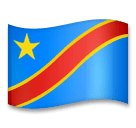 Bandeira da República Democrática do Congo Emoji LG