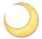 Crescent Moon Emoji on LG Phones