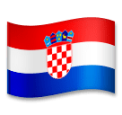 Flagge von Kroatien Emoji LG
