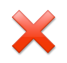 ❌ Cross Mark Emoji on LG Phones