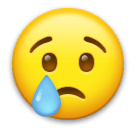 😢 Cara a chorar Emoji nos LG