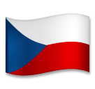 Флаг Чехии Эмодзи на телефонах LG