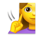 🧏‍♀️ Mujer sorda Emoji en LG