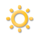 Símbolo de brillo bajo Emoji LG