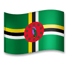 Флаг Доминики Эмодзи на телефонах LG