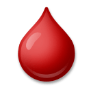 🩸 Gota de sangue Emoji nos LG