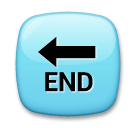 🔚 Freccia nera rivolta verso sinistra con testo END Emoji su LG