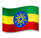 Флаг Эфиопии Эмодзи на телефонах LG