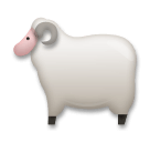 Овца Эмодзи на телефонах LG