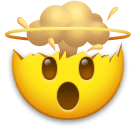 🤯 Faccina con testa che esplode Emoji su LG