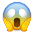 😱 Vor Angst schreiendes Gesicht Emoji auf LG