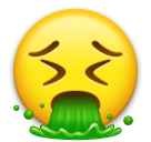🤮 Faccina che vomita Emoji su LG