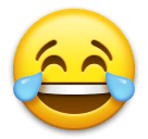 Face With Tears of Joy Emoji on LG Phones