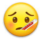 Gesicht mit Thermometer Emoji LG