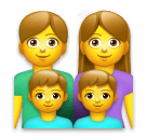 👨‍👩‍👦‍👦 Familie mit Mutter, Vater und zwei Söhnen Emoji auf LG