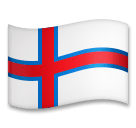Flagge der Färöer Emoji LG