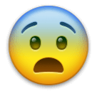 😨 Ängstliches Gesicht Emoji auf LG