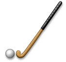 हॉकी की स्टिक और गेंद on LG