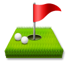 Agujero de golf con bandera on LG