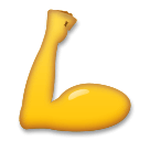 Angespannter Bizeps Emoji LG