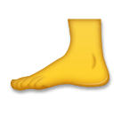 🦶 Fuß Emoji auf LG