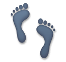 Footprints Emoji on LG Phones