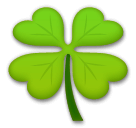 Four Leaf Clover Emoji on LG Phones