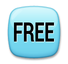 Señal con la palabra “Free” Emoji LG